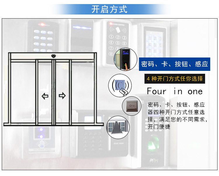 自動(dòng)門門禁識(shí)別系統(tǒng)及各種開(kāi)啟方式